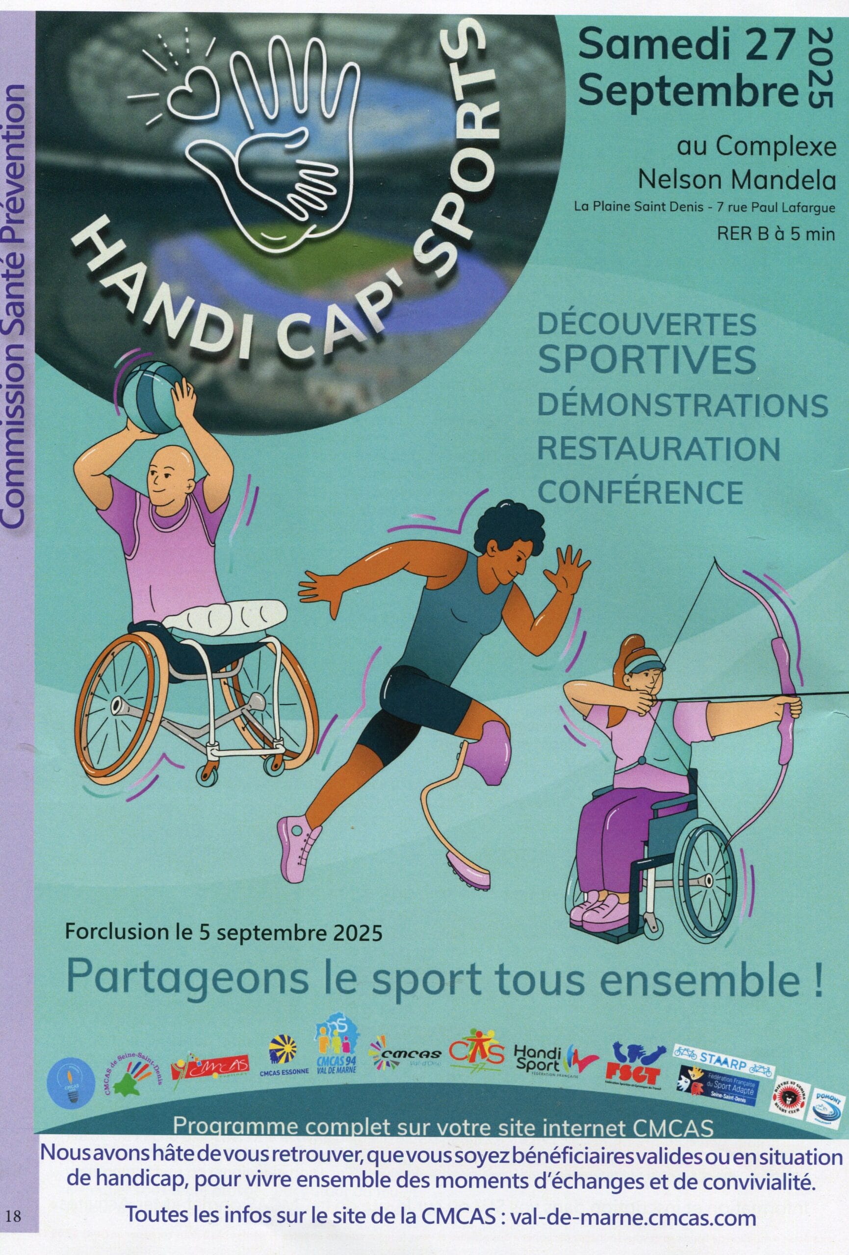 You are currently viewing Les Commissions « Santé Prévention » des comités d’Entreprises IDF des Electriciens et Gaziers invitent le RCVB rugby adapté